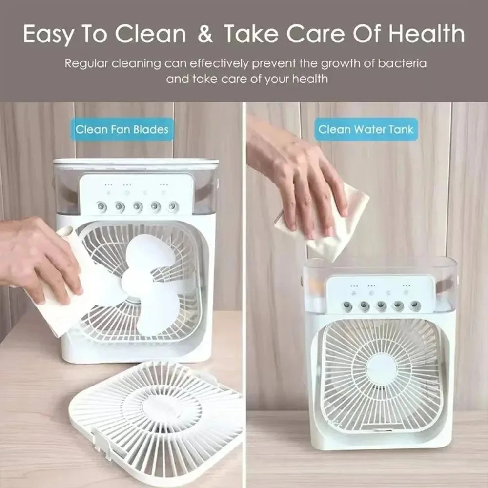Ventilateur d’Été Portatif – Élégance et Fraîcheur en Toute Saison